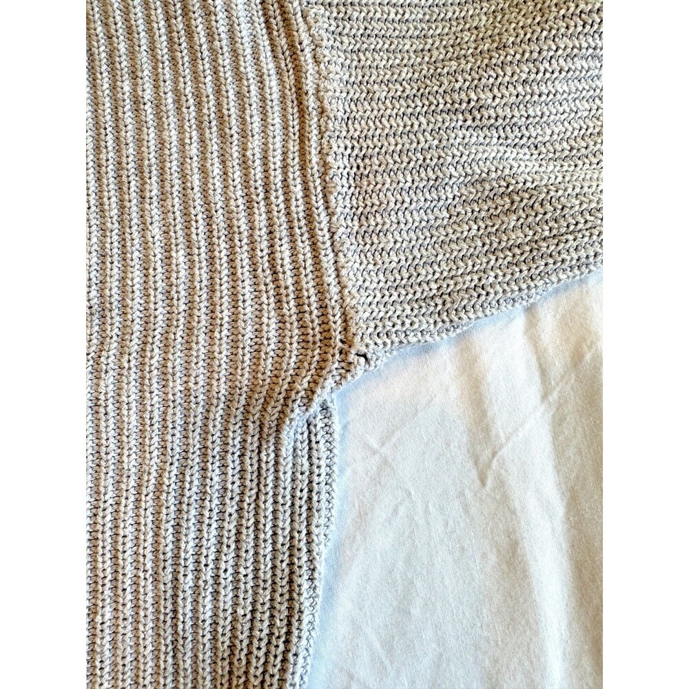 Women’s Aerie Gray Knit Sweater Size Medium Henley Lounge Comfort Soft Leisure - Picture 10 of 10
